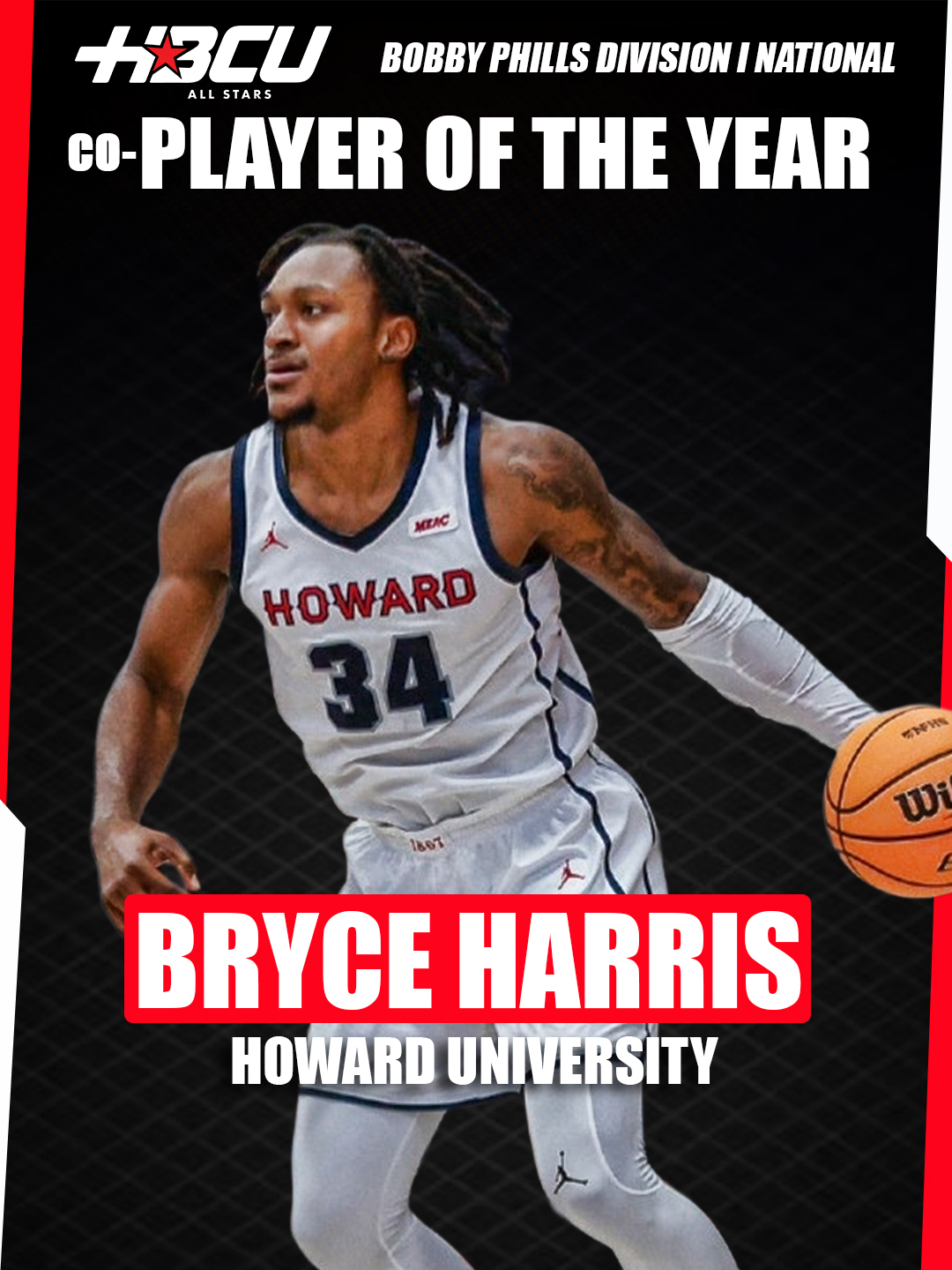 Bryce Harris Bobby Phills Division I National Co-Player of the Year